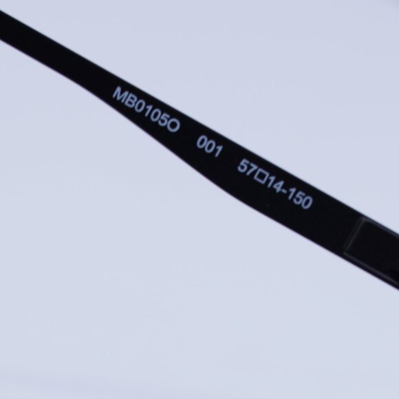 🕶️ New Montblanc MB0105O 001 Eyeglasses - Black Frame 57mm - Picture 6 of 10